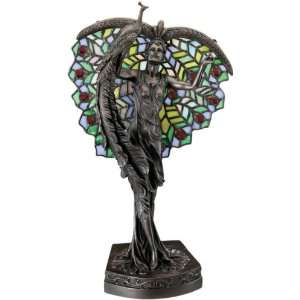   Plumes of Color Illuminated Stained Glass Sculpture: Home & Kitchen