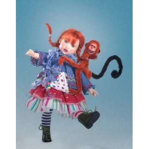   Pippi & Monkey 7.5 Doll by Enesco   