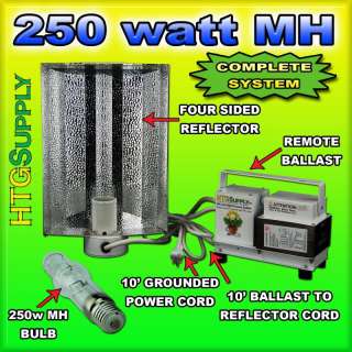 250 watt MH GROW LIGHT SYSTEM 250w METAL HALIDE w sun  
