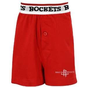  Houston Rockets Youth Red Solid Banded Boxer Shorts 