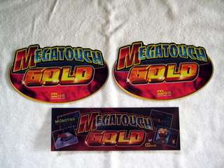 Megatouch XL Gold Decals And Header / Marquee  