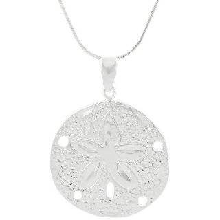 Sterling Silver Sand Dollar Necklace: Jewelry: 