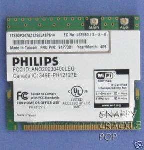 IBM Thinkpad X30 X31 X32 T40 T41 Wireless Card 91P7301  