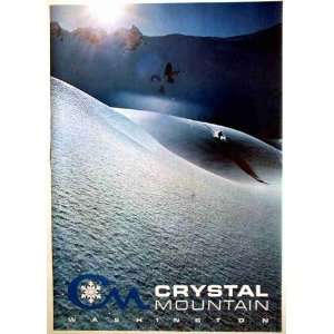  Vintage Ski Poster   Crystal Mountain, Washington