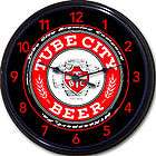 tube city brewing co beer tray clock mckeesport pa ale