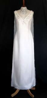 MWT Jessica McClintock White Satin Wedding Dress 12  