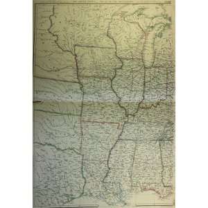    Blackie Map of Midwest United States (1860)