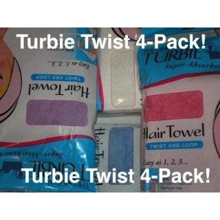 TURBIE TWIST HAIR TOWELS ~ 4 PACK ~ RAINBOW COLLECTION ~ ALL 4 Colors