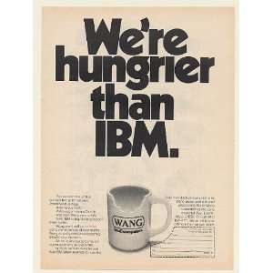  1977 Wang Small Computers Were Hungrier than IBM Mug Bite 