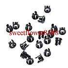 100pcs 5mm Black Plastic LED Clip Holder Case Cup Mounting New Free 