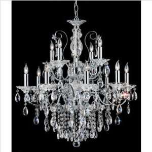   Nulco Fire and Ice Twelve Light Chandelier in Chrome: Home Improvement