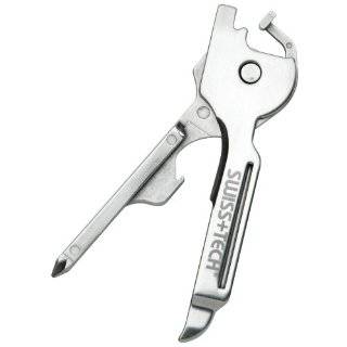 Swiss+Tech UKTBS Utili Key KeyChain Tool with Bottle Opener, Knife 