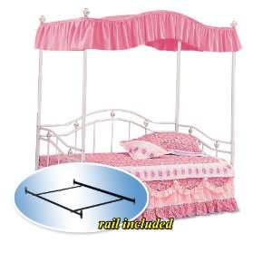 Hot Pink Canopy Set White Metal Twin Day Bed Day Bed and 