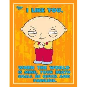  Magnet (Large) FAMILY GUY   STEWIE (I Like You) 