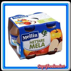  Mellin Apple Nectars 4 X 125 Ml. Glass Bottle Everything 