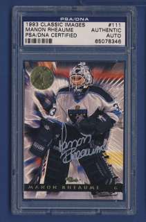 1993 Classic Manon Rheaume Knights Signed Card PSA/DNA  