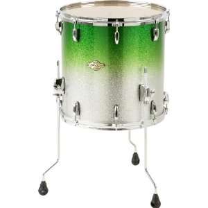  Pearl Masters Mcx Floor Tom Drum 16X16 Lime Sparkle Fade 