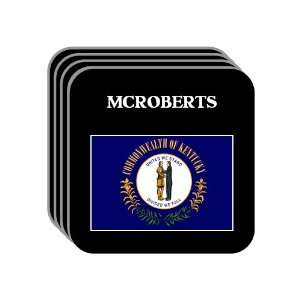  US State Flag   MCROBERTS, Kentucky (KY) Set of 4 Mini 