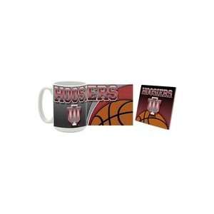 Indiana University Hoosiers Mug and Coaster Gift Box Combo BASKETBALL 