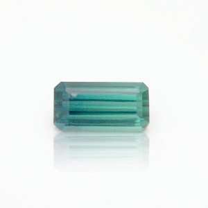 Indicolite Tourmaline Facet Emerald Cut 3.88 ct Natural Gemstone