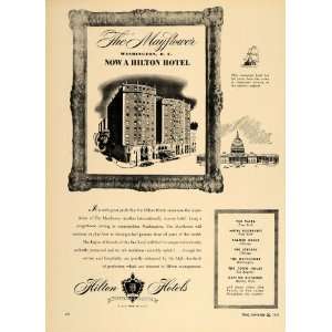 1947 Ad Renaissance Mayflower Hotel Washington D. C.   Original Print 