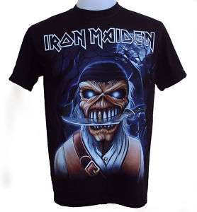 Iron Maiden Pirate T Shirt Free Patch Brand New  