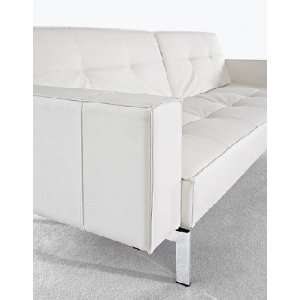White Leather OZ Sofa OZ Convertible Sofa Bed Collection:  