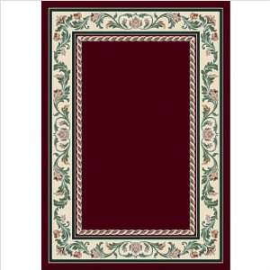  Signature Carved Ionica Garnet Rug Size: 109 x 132 