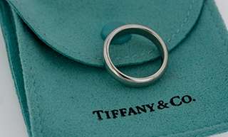 Tiffany & Co. Lucida 4.5mm Platinum Band/Ring Sz.5 1/2  
