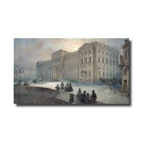  View Of The Mariinsky Palace In Winter 1863 Giclee Print 