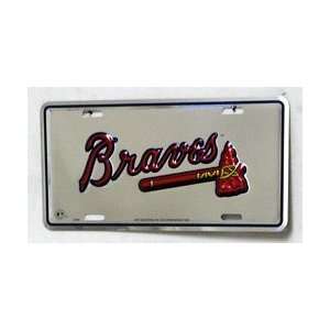  Atlanta Braves MLB Metal License Plate: Sports & Outdoors