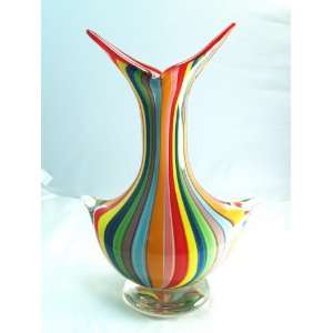  Italian Design Glass   Artistic Selection   Rainbow Stripe 