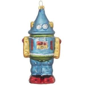 Robot   Blue Christmas Ornament 