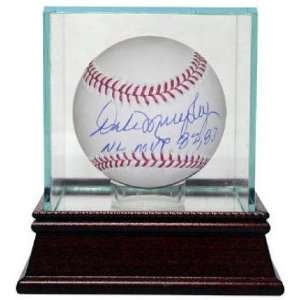   Major League NL MVP 82 83 w Glass Case   Autographed Baseballs Sports