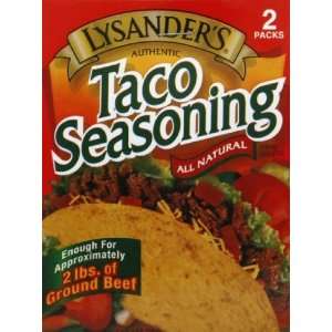 Lysanders Taco Seasoning   3 Double Packets  Grocery 