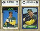 1986 topps tiffany #20t JOSE CANSECO rookie BGS BCCG 10