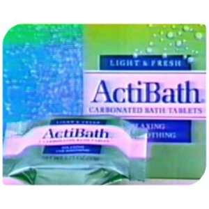  ActiBath Light & Fresh Carbonated Bath & Shower Tablets 