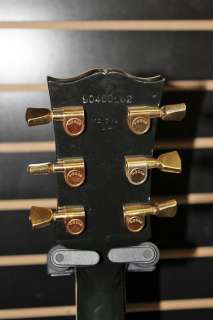 1990 Gibson Les Paul Custom Ebony Finish Gold Hardware Electric Guitar 