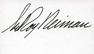 LEROY NEIMAN Legendary Artist Autograph  