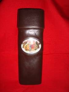 Leather Cigar Pocket Humidor,Spanish cedar lined  