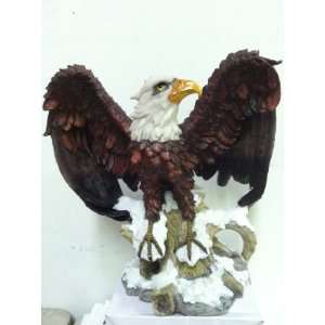    Natural Looking Decorative Eagle Statue/Figurine: Home & Kitchen