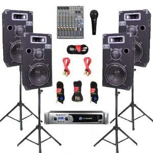   Mic, Stands and Cables DJ Set New CROWN1000CSET10 Musical Instruments