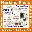 BENT KARAT MARKING Ring STAMP 14k & GERMAN PLIERS kit with 3 INSERTS 