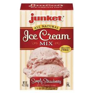 Junket, Mix Ice Crm Strawberry, 4 Ounce (12 Pack)  Grocery 