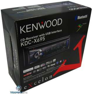 KDC X695 KENWOOD EXCELON CD RECIEVER STEREO BLUETOOTH  USB AUX IPOD 