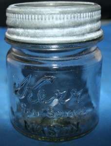 Kerr Self Sealing 1/2 pint canning zinc glass insert  