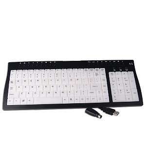   PS/2 / USB 105 Key EL Lighted MultiMedia Keyboard (Black) Electronics
