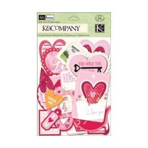 Company Valentine Cardstock Die Cuts Hearts & Tags 94/Pkg; 3 Items 