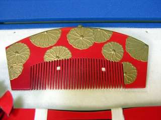 Japanese Geisha Hair Kanzashi Kushi Comb Uchikake Set ★  