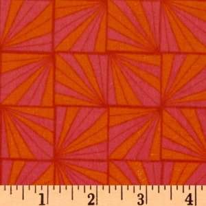  44 Wide Valori Wells Karavan Flannel Quartz Pink/Orange 